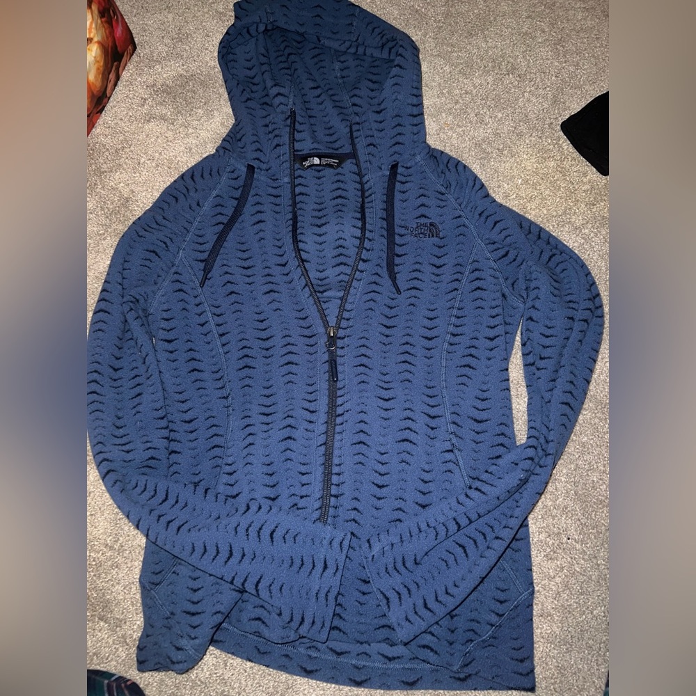 Navy north face jacket